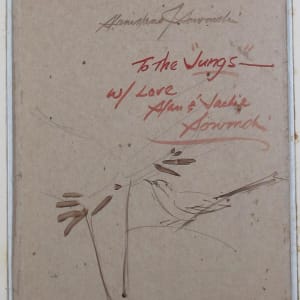 Mockingbird in the Nandina - Back by Stanislaus Sowinski