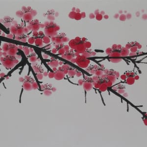 Red Plum Blossum by Kwan Y. Jung