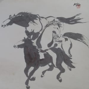 Three Horses by Kwan Y. Jung