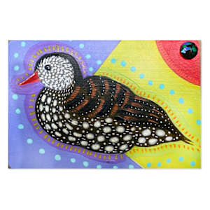 Spotted Diamond Duck by Sarah Stone