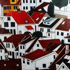 Bergen Rooftops by kathy  halper