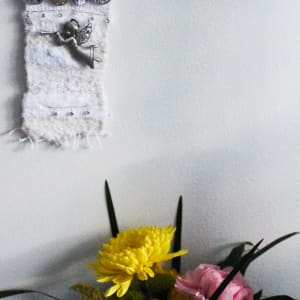 Angels Song Mini Fiber Art Tapestry by Annette 