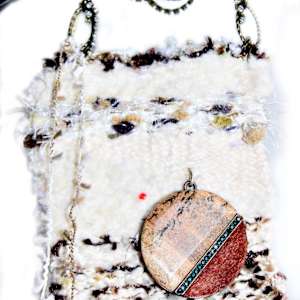 Sacred Connections of Earth Mini Art Tapestry by Annette  Image: Fun bracelet hanger adds charm to this mini tapestry