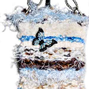 Butterfly Heavenly guide Mini Art Tapestry by Annette 