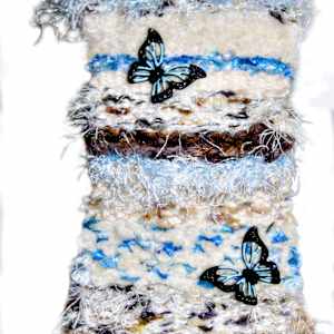 Butterfly Heavenly guide Mini Art Tapestry by Annette 
