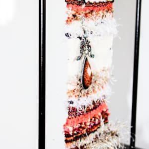 Autumn Harvest Mini Fiber Art Tapestry by Annette 