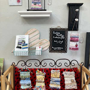 Springs Garden Mini Fiber Art Tapestry by Annette  Image: Homestead Gallery Wall