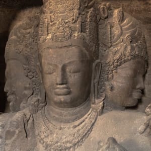 Sadashiva Sculpture, Elephanta Caves, Mumbai (2016) by Sanjay Marathe