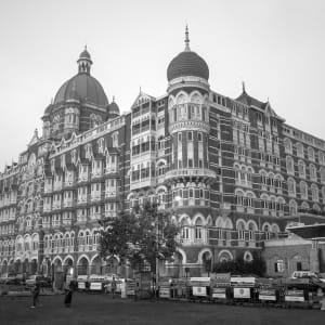 Taj Palace At Dawn (Black & White) (2007) by Sanjay Marathe