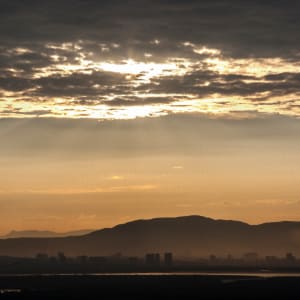 Gold Shimmer, Navi Mumbai Landscape by Sanjay Marathe