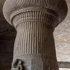 Pillar With Ganesh,  Elephanta Caves, Mumbai (2016) by Sanjay Marathe