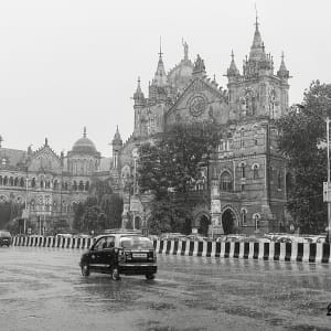 Rain At Victoria Terminus, Mumbai (2019) by Sanjay Marathe