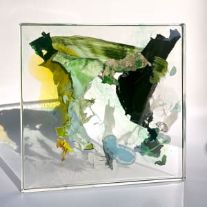 I'd Like To Toss Your Salad by Calina Hiriza  Image: "I'd Like To Toss Your Salad" – Acrylic paint skin in resin