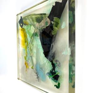 I'd Like To Toss Your Salad by Calina Hiriza  Image: "I'd Like To Toss Your Salad" – Acrylic paint skin in resin, side view