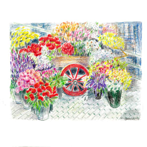 Flower Market in Grenada by Ada Monica Sperling
