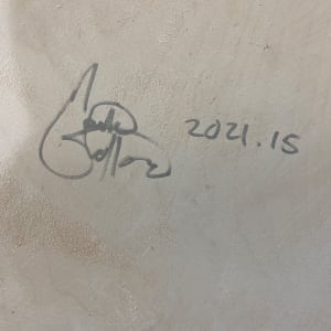 Observations and Metaphors by Mark Stafford  Image: Signature in silver with inventory number