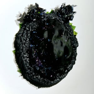 Fleur-de-lis by Mark Stafford  Image: 3/4 view, displays wavy surface reflecting light unevenly