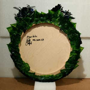 Fleur-de-lis by Mark Stafford  Image: Verso, Signature, title, and item#