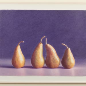 Four Bosc Pears Chiaroscuro by Martha Alf