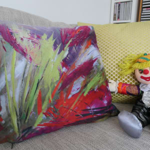 Autumn Fire Cushion by Elaine Almond  Image: I like it!