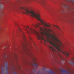 Red Fly Past by Elaine Almond  Image: detail