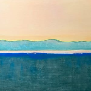 Teal Landscape by Nell Hergenrather