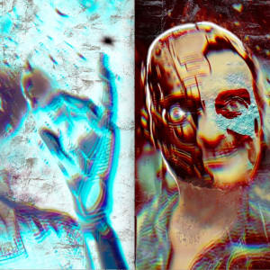 The Prophet of the New World Order (diptych) by Sergio Cesario