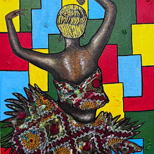 The black woman dancing by Yumba Arts