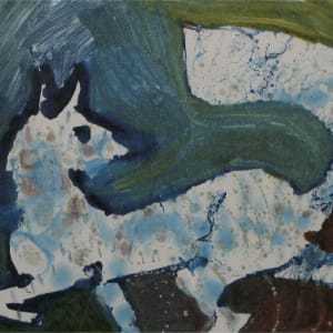 Blue Fox Sifting Wind by Beth Nilges-Nehamkin