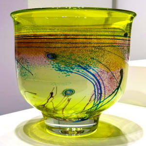 Yellow Green Bowl by Earl James