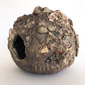 Large crusty geode with inner life by Lynn Basa 