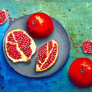 Pomegranates #4 by Olena Kvit (Kharchyshyna)
