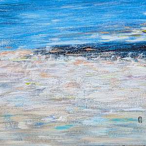 Brume matinale sur la mer, 42x56, encadré 50x70 by Olena KVIT, Image 1.