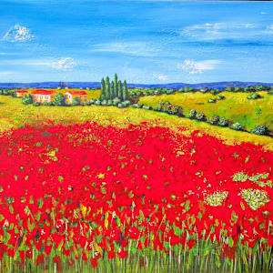 The whispers of the poppy field (Les murmures du champ de coquelicots) by Olena KVIT, Image 2.