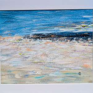 Brume matinale sur la mer, 42x56, encadré 50x70 by Olena Kvit