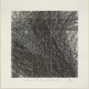 Skipan – viðarkol 16 / 16 x 16 cm N°10 2020 by Hlynur Helgason