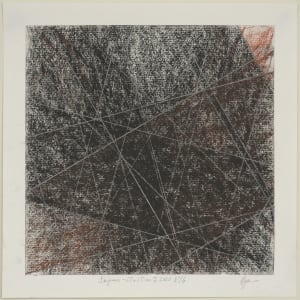 Skipan – 16 / viðarkol 25 x 25 cm, N°16 by Hlynur Helgason