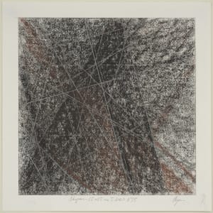 Skipan – 16 / viðarkol 25 x 25 cm, N°15 by Hlynur Helgason