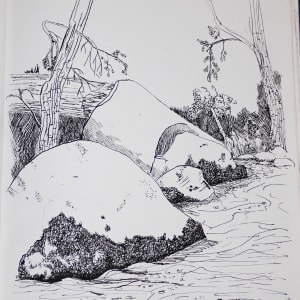 Chilnualna Creek by Thomas Sundberg  Image: Preliminary Field Sketch