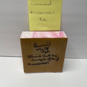 Unnamed Pink 4” Block by Pourin’ My Heart Out - Fluid Art by Angela Lloyd 