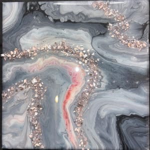 Rose Quartz by Pourin’ My Heart Out - Fluid Art by Angela Lloyd