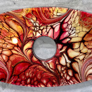 Raina Small Wine Caddy by Pourin’ My Heart Out - Fluid Art by Angela Lloyd