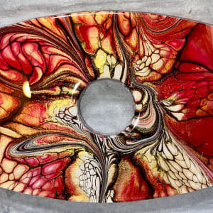Raina Small Wine Caddy by Pourin’ My Heart Out - Fluid Art by Angela Lloyd
