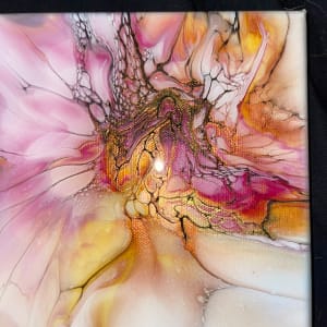 Cranberry Bliss Deconstructed Bloom by Pourin’ My Heart Out - Fluid Art by Angela Lloyd 