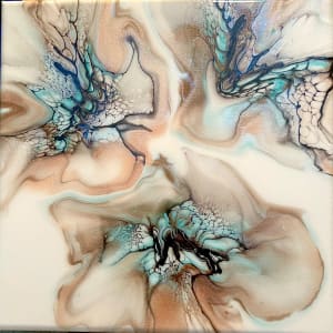 Tri First Blooms by Pourin’ My Heart Out - Fluid Art by Angela Lloyd 