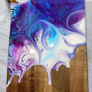 Pegasus, Small Charcuterie by Pourin’ My Heart Out - Fluid Art by Angela Lloyd
