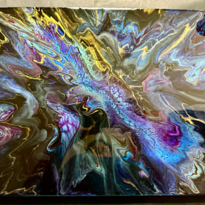 Celestial Beauty Dragon by Pourin’ My Heart Out - Fluid Art by Angela Lloyd 