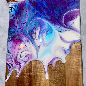 Pegasus, Small Charcuterie by Pourin’ My Heart Out - Fluid Art by Angela Lloyd 