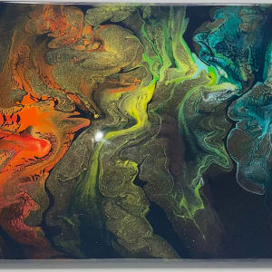 Dark Dream by Pourin’ My Heart Out - Fluid Art by Angela Lloyd 