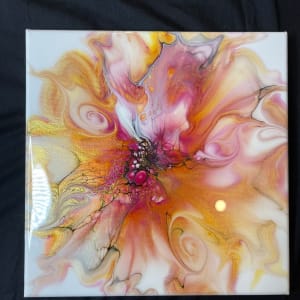 Cranberry Bliss by Pourin’ My Heart Out - Fluid Art by Angela Lloyd 